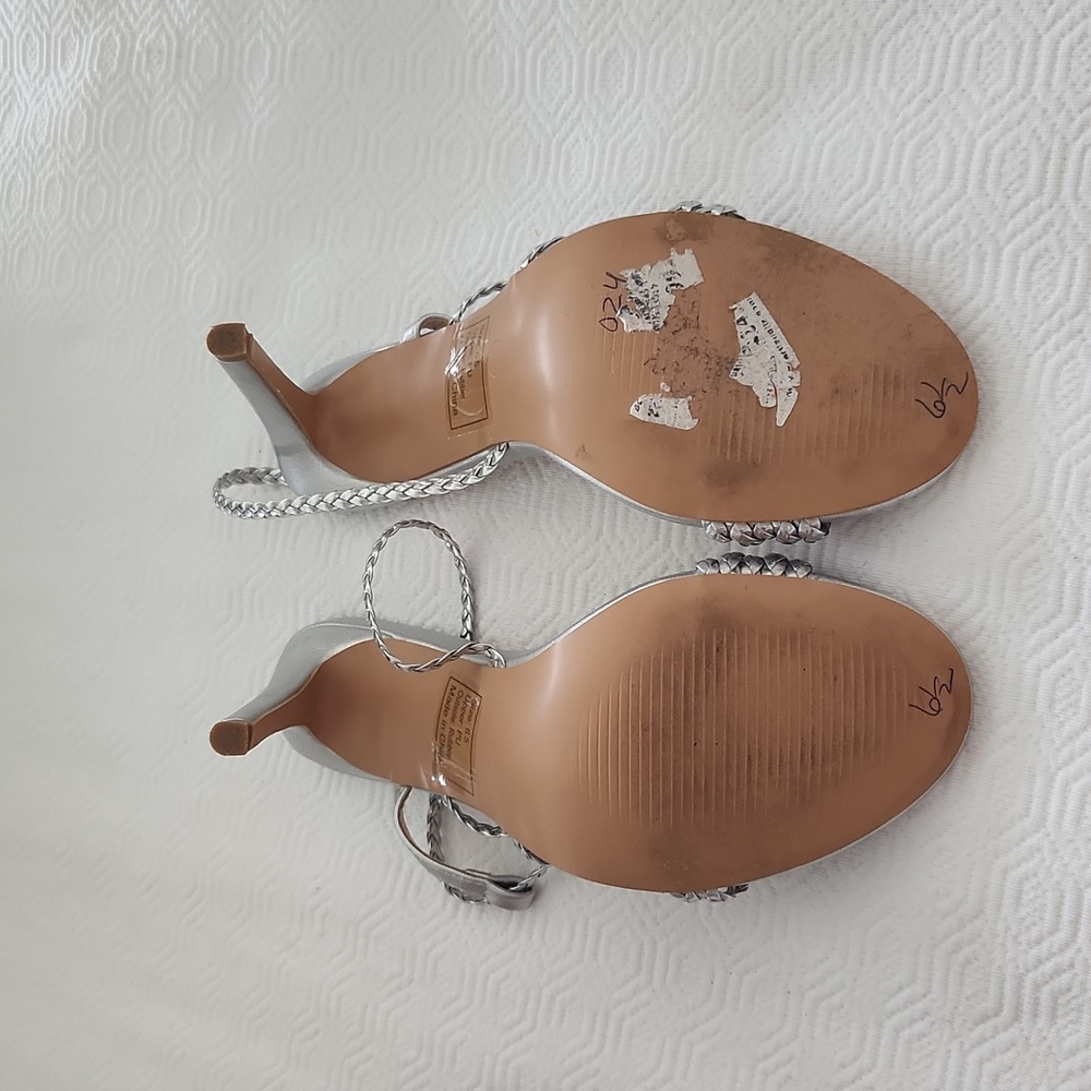 3 for $20 Silver strappy sandals - Picture 3 of 7
